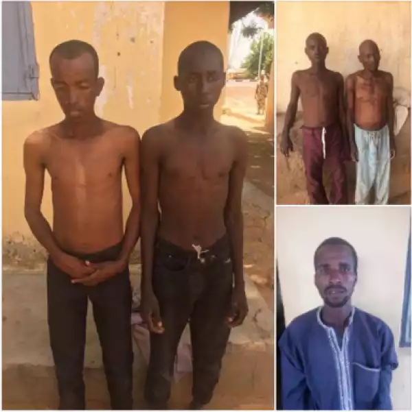 Father And Son Boko Haram Terrorists Arrested By Soldiers During Patrol (Photos)